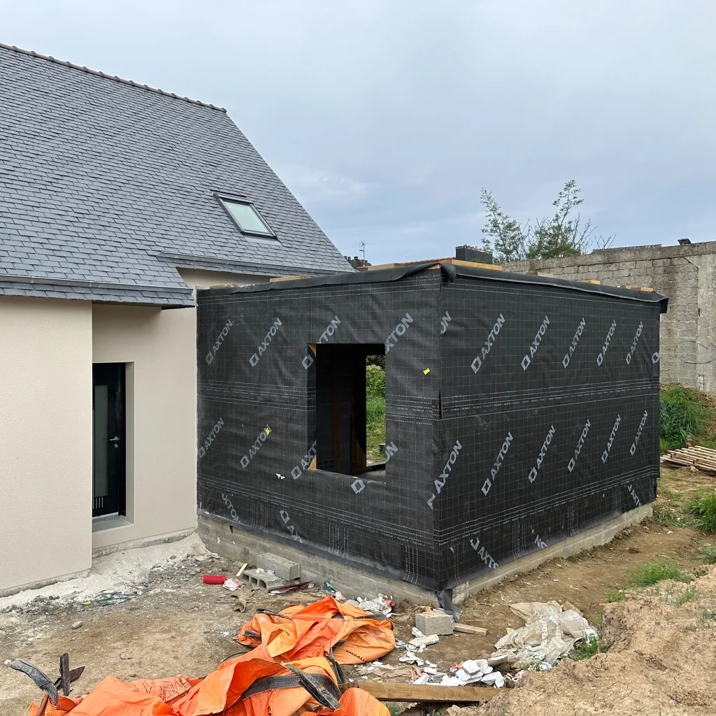 Création d'un garage ossature bois